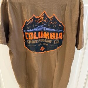 Columbia Brown Adventure Graphic Short Sleeve Tee